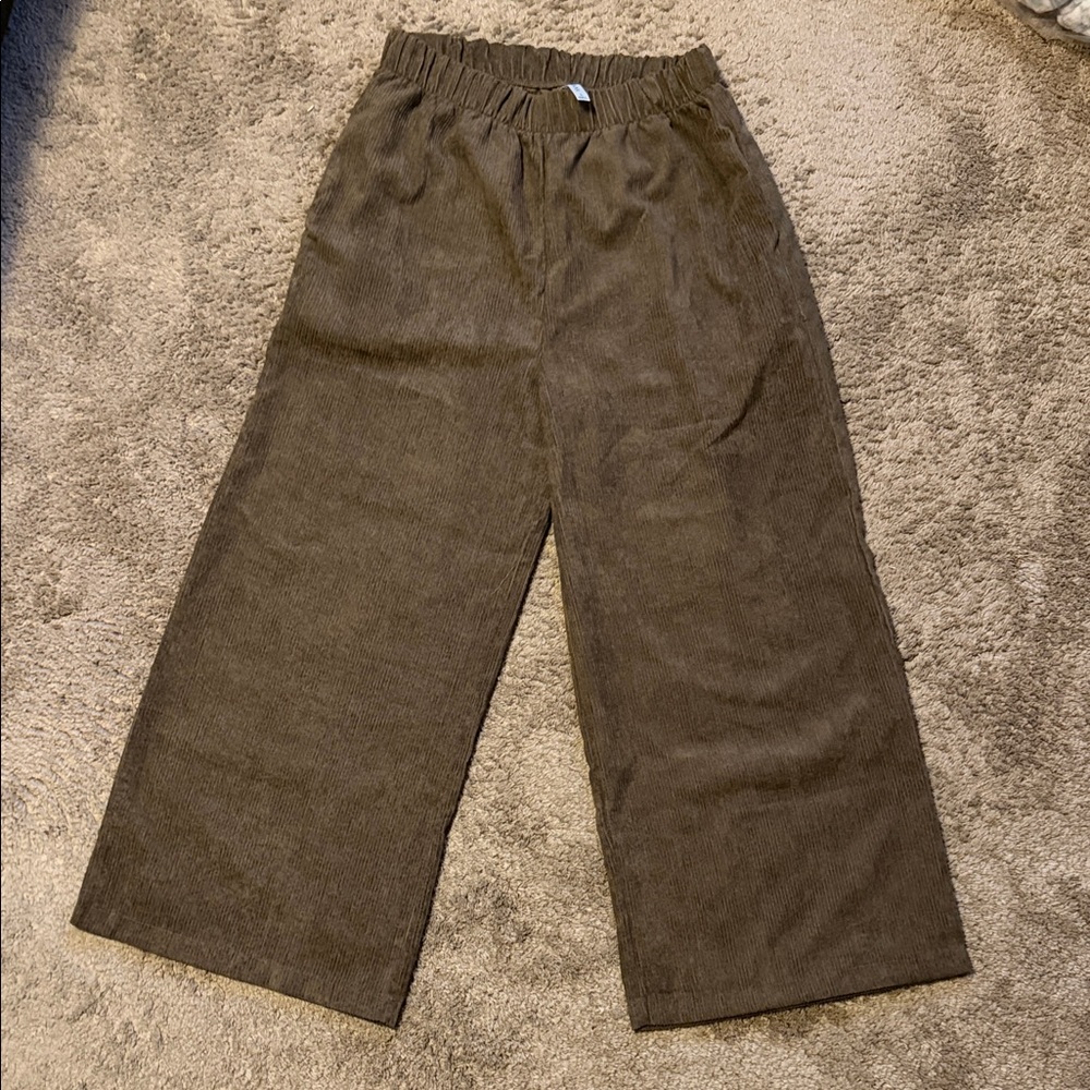 Zenana Outfitters Chocolate Brown Corduroy Pants